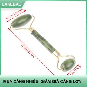 【LAKEBAO】 Ngọc Bích Tự Nhiên Massage Con Lăn + Guasha Hội Đồng Quản Trị Spa Scraper Đá Mặt Massager Set