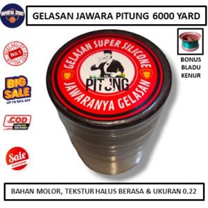 Gelasan Senar Tajam Jawara Pitung 0.22 6000 Yard Bonus Bladu Kenur & Pelindung Jari