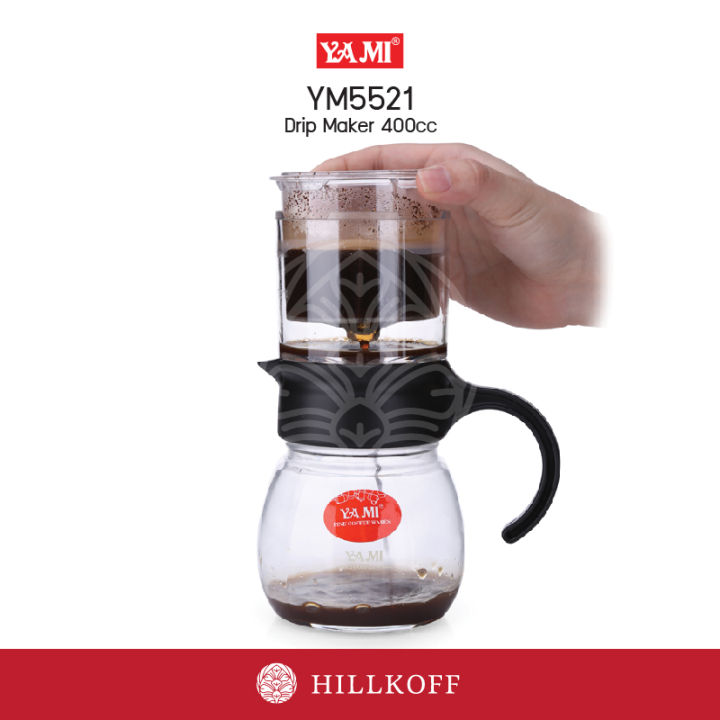 HILLKOFF Yami YM5521 Filter Drip Coffee Set 400 ml. Lazada.co.th