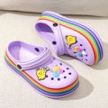 FJ-FASHION SLIP ON CLOG WEDGE SHOES FOR KKIDS HIGH QUALITY UNISEX SHOES. 