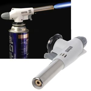 Portable Metal Flame Welding Gas Torch Multifunctional Barbecue Torch Burner Heating Tool for Cooking Camping BBQ Desserts Soldering