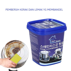 Pembersih Penghilang Kerak Lemak Karat Panci Wajan Stainless Gosong Alat Makan Dapur
