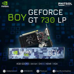 NVIDIA GeForce GT 730 LP GDDR3 4GB 64-bit Graphics Card with DVI-I HDMI VGA Connectors