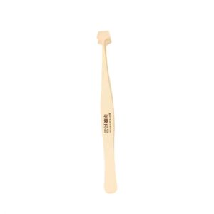 INTOONE Anti-Stick Eyelash Tweezers 45° Angled Non-Slip Eyelash Curler Portable Precise Lash Applicator Tool for  Users