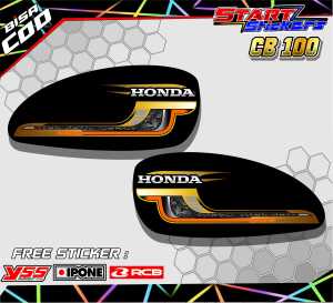 STRIPING VARIASI HONDA CB 100 / STICKER LIST MOTOR HONDA CB 100