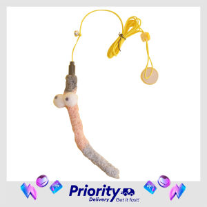 Cat Teaser with String Transparent Sticker Cat Interactive Toy Funny Toy Teasing Bell Cat Teasers Swing Style Cat Teaser