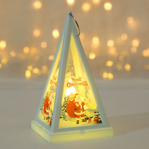 Creative Christmas Tree Decoration 2024 Xmas Night Light Room Decor Christmas Tree Hanging Ornaments Lamp Bedside Table Kids Gifts