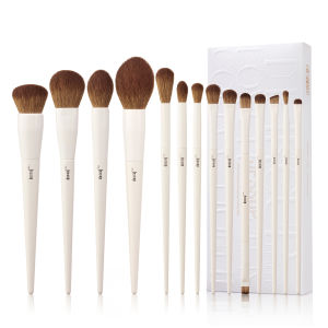 Makeup Brushes Set Jessup Make up Brushes 14Pcs Black Kabuki Foundation Eyeshadow Contour Concealer Powder Eyeliner Crease Eyebrow Blending Brush T336
