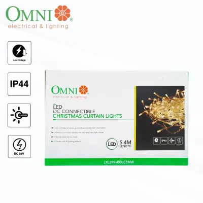 Omni by Winland Connectible Curtain Christmas Light 400 LED RGB /DC 29V/5.4 meters