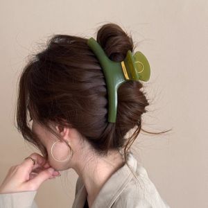 Korean Style Shark Claw Clip Simple Curved Hair Grips Back of The Head Clip Hairpin Hair Accessory