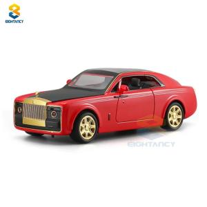 8T M929-1 Mobil Diecast Roll-Roycee Sweptail PullBack led Spot Skala 1:24 Mainan Koleksi Diecast Mobil