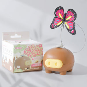 😻พร้อมส่ง😻ของเล่นแมว ของเล่นแมวหมุน ผีเสื้อ ของเล่นแมว ของเล่นสัตว์เลี้ยง ของเล่นแมวหมุนอัตโนมัติอัจฉริยะ ผีเสื้อบินอัตโนมัติ ของเล่นออโต้ หมุน360°-D19