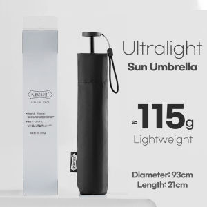 Parachase 110G Ultralight Sun Umbrella Portable Travel Folding Pencil Mini Umbrella Rain Women Windproof Lightweight UV Protection Umbrella 6 Ribs UPF50+