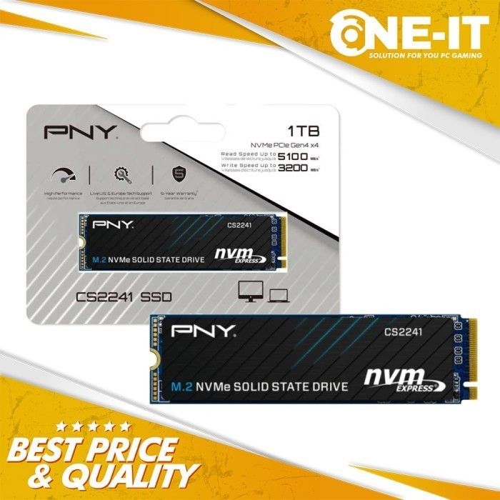 Ssd pny cs2241 4tb nvme m 2 gen4x4 lazada indonesia
