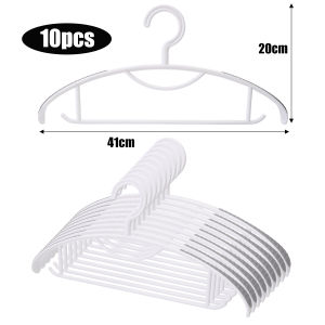 10 cái hộ gia đình chống trượt móc treo quần áo dày và rộng Vai nhựa Giá phơi đa chức năng không đánh dấu mạnh mẽ giá treo