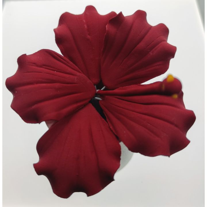 Gumamela Red Edible Cake Topper Gumpaste Flowers