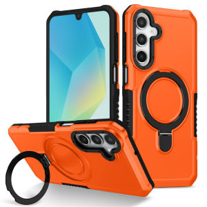 Armor Shockproof Ring Stand Holder Phone Case For Samsung Galaxy A16 A26 A36 A56 A06 Camera Lens Protector Cover