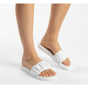 sandal wanita slide kerut kekinan paling simpel nyaman di pakai super ringan