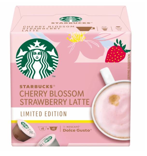 STARBUCKS Cherry Blossom Strawberry Latte by NESCAFE Dolce