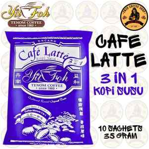 Yit Foh - Tenom Coffee - Cafe Latte 3in1 Kopi Susu - Instant Coffee Drink