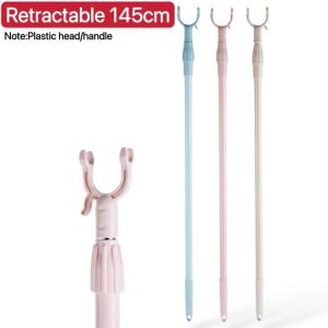 Believe 155cm Adjustable Panungkit Stainless Laundry Stick: Sungkit ng Sinampay Stainless Pangsungkit ng Sampay Panukit sa Damit Clothes Fork Pole Panungkit ng Damit Hanger for Clothes Hanger Pole Fork for Laundry