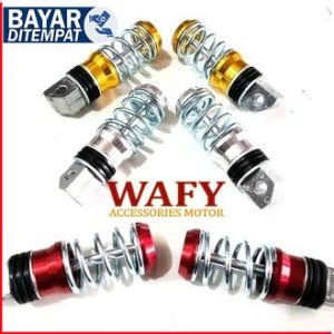 Footstep Foot Step Belakang Per  Pijakan Kaki Universal Semua Motor Biru Kuning Gold Hitam Merah Pijakan Kaki Variasi Footstep Motor Beat Vario Fino Mio Soul Gt Nmax Lexi Supra Revo Nex Aerox Pcx Satria Vixion