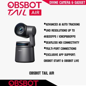 OBSBOT Tail Air AI-Powered PTZ Streaming Camera