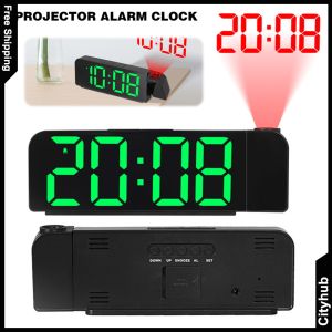 High-Precision Projection Alarm Clock with Adjustable Brightness for Home and Office Decor Modern Bedside Clock with Sleep Timer and Night Light