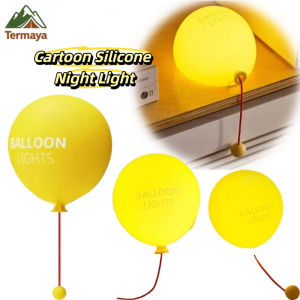 Termaya Balloon Night Light Rechargeable Silicone Eye Protection Lampu Sleep Lamp Home Decorationlampu Tidur