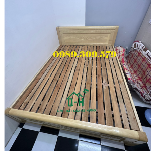 GIƯỜNG GỖ SỒI TỰ NHIÊN GIAO NHANH HỎA TỐC TRONG NGÀY - GIƯỜNG NGỦ GIA ĐÌNH