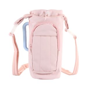 CHUAN Water-resistant Water Bottle Holder Bag Large Capacity Portable Carrier Bag Stylish with Strap Sling Purses for Women