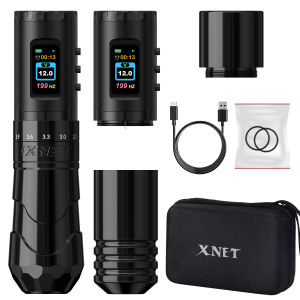 XNET Void Professional Wireless Tattoo Machine Pen 7 Adjustable Stroke 2.4-4.2mm With Extra Grip Body Makeup For Tattoo Artists