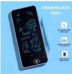 Ukuran Besar Drawing Box Kotak Pensil Dan Papan Coret Kreatif Anak Dengan Digital Pad Edukasi