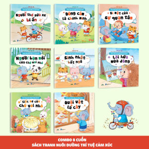 Sách Tranh - Nuôi Dưỡng Trí Tuệ Cảm Xúc (Trọn Bộ 8 Tập): Giúp Trẻ Phát Triển EQ Và Quản Lý Cảm Xúc