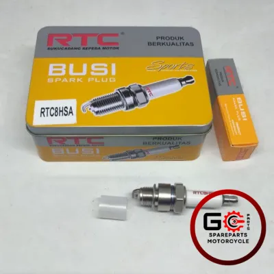 10 Pcs 1 Kotak Busi RTC C8HSA BP7HS Sport Racing RX King RXK FIZR F1ZR Force One Alfa Sigma 2 tak