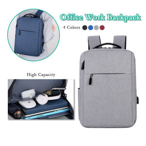 15 Inch Laptop Bag Fashion Backpack 電腦背包 Water Resistant Bag Beg Galas Komputer Multi Compartment Travel Business Office College Teenager Bag Pack Leisure Travel Rucksack 15 Liter - Lazada