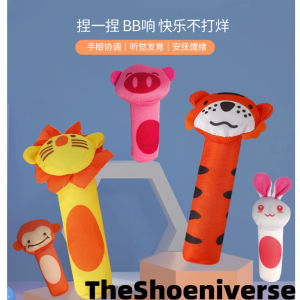 Cartoon Baby Toy Plush Hand Ringing  Animals Baby Rattles Soft Plush Toys Handing BB Sounder bell