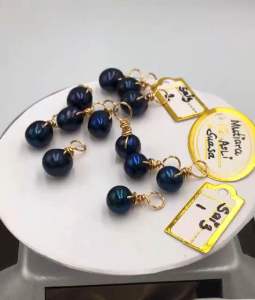 #Pendant #Mutiara asli Dark Blue