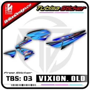 Sticker Striping Variasi Vixion Lama/Old - Stiker Striping Variasi Motor Vixion Lama/Old. TBS.03