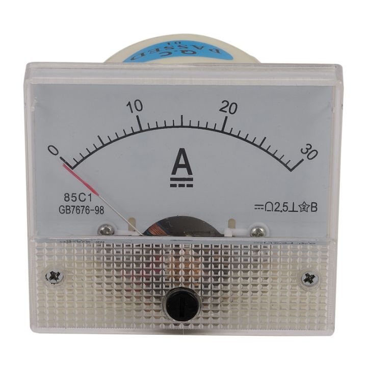 85C1-A Dc Analog Ampere Meter Panel Meter Gauge 30A Amp Gauge Current ...