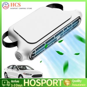 Portable Car Seat Cooling Fan with Adjustable 3 Speeds Compact Headrest Fan for Vehicles