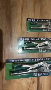 LAOA 5 7 10 Inch Locking Pliers Round Nose Welding Tool Straight Jaw Locking Mole Pliers Vice Grips Pliers Set