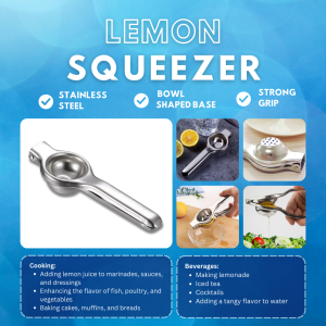 LEMON SQUEEZER (squeeze lemons limes kiwis grapes and other citrus)