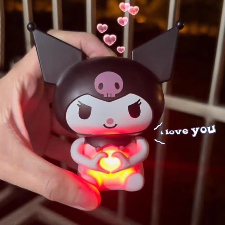 Sanrio I Love You Sounding Doll Better Than Heart Kuromi Doll Cute Luminous Couple Toy Valentine's Day Gift