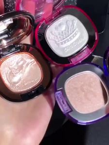 Girls Crush Highlighter High Gloss Cream[Gift Eyeshadow brush] Glitter Shimmer Fine flash Face Water Light bath ginger brightening three-dimensional flash