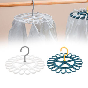 360° Degree Rotatable Hook Wet Dry Dual Use Hanger Multifunctional Portable Gyro Socks Clip With 20Clips With For Home