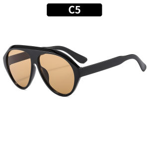 Fashionable large-frame aviator sunglasses trendy and unique sun protection sunglasses