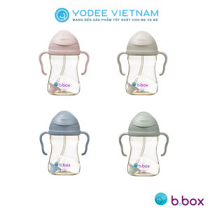 Bình nước b.box chất liệu PPSU 360 độ có van chống sặc và tay cầm cho bé tập uống nước 240ml