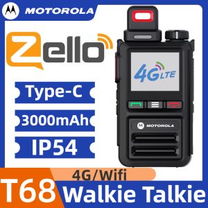 Motorola T68 2G/3G/4G/5G Network Walkie Talkie Two Way Radio Long Range Buletooth Wifi 5000KM 3000mAh type c poc long range