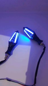 Biru-Lampu Sein Led/Lamp Sein Running Led Panah 2 Sisisen Vixion/Klx/Crf/Xabre/Tiger/Aerox Dll [Murah]